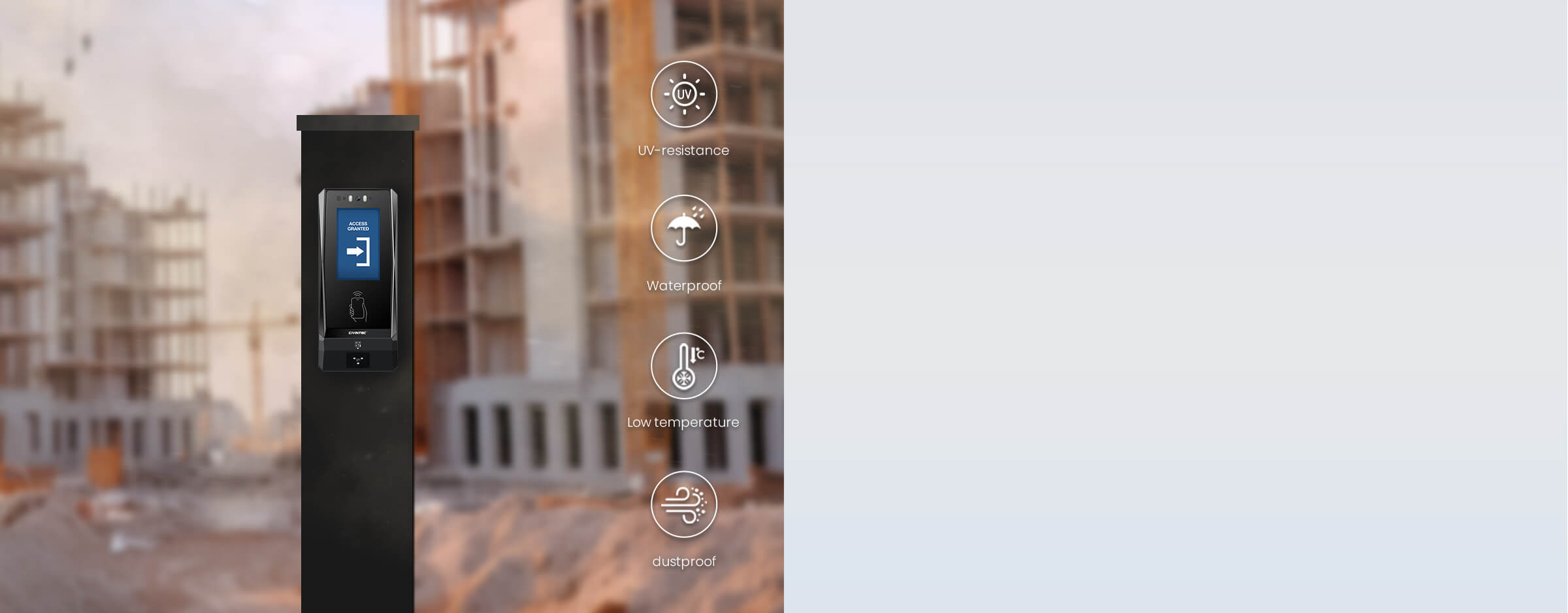 Compact Design with Weather-Resistant Protection