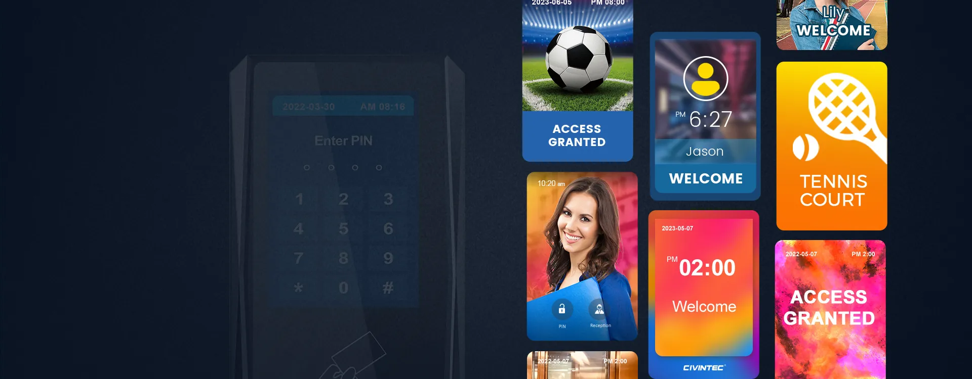 CT9 PRO_touch screen access control_CIVINTEC