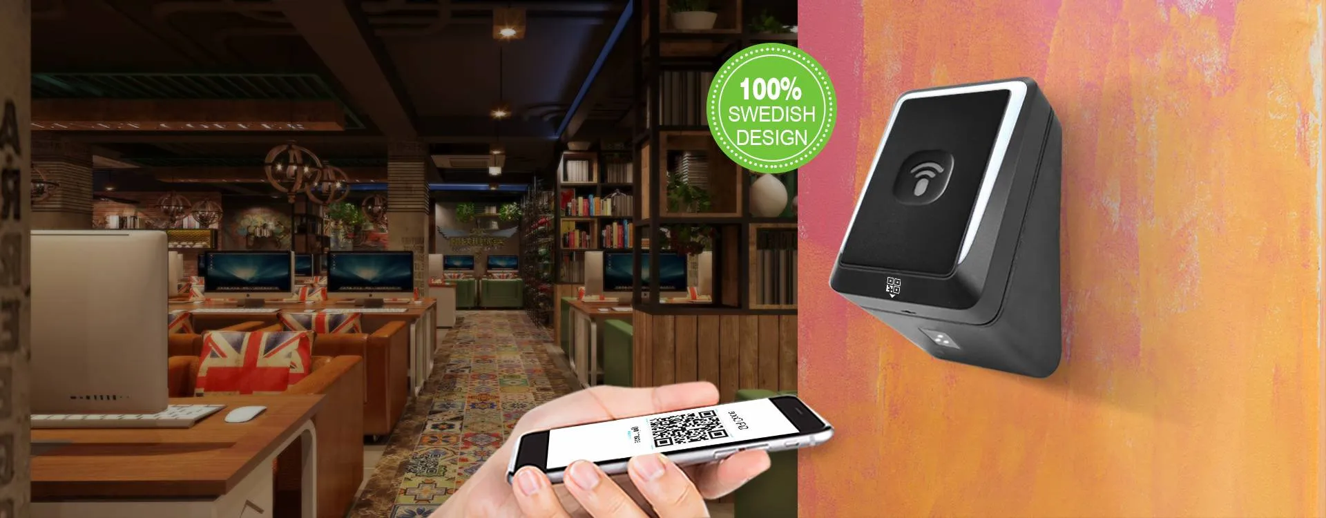 Touch Free Access Control By Using QR Code Via Over-the-air Credential