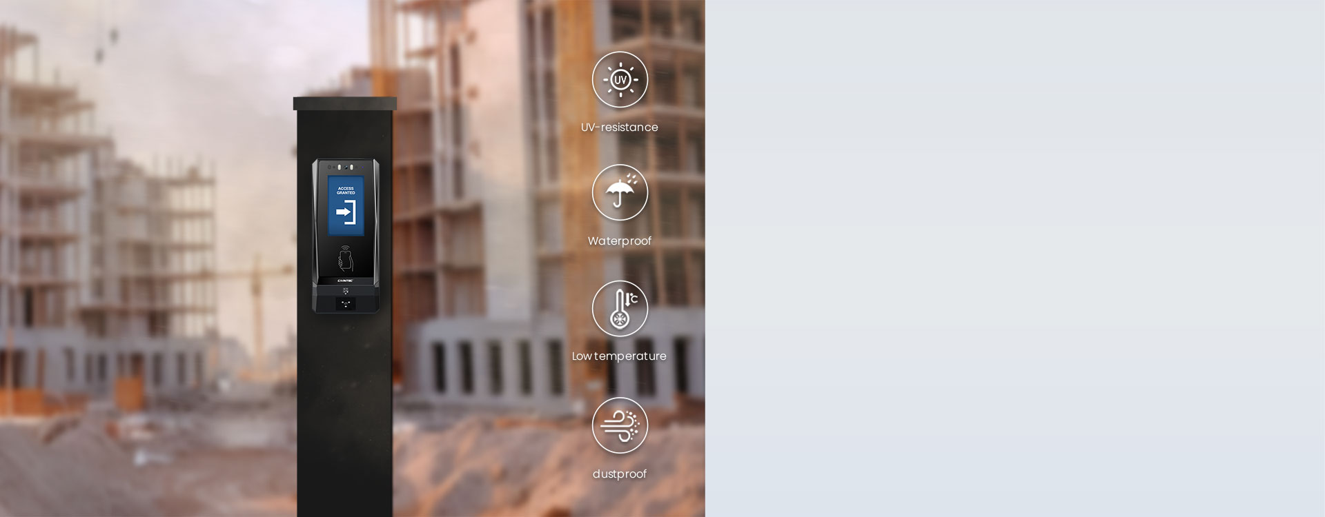 Compact Design with Weather-Resistant Protection