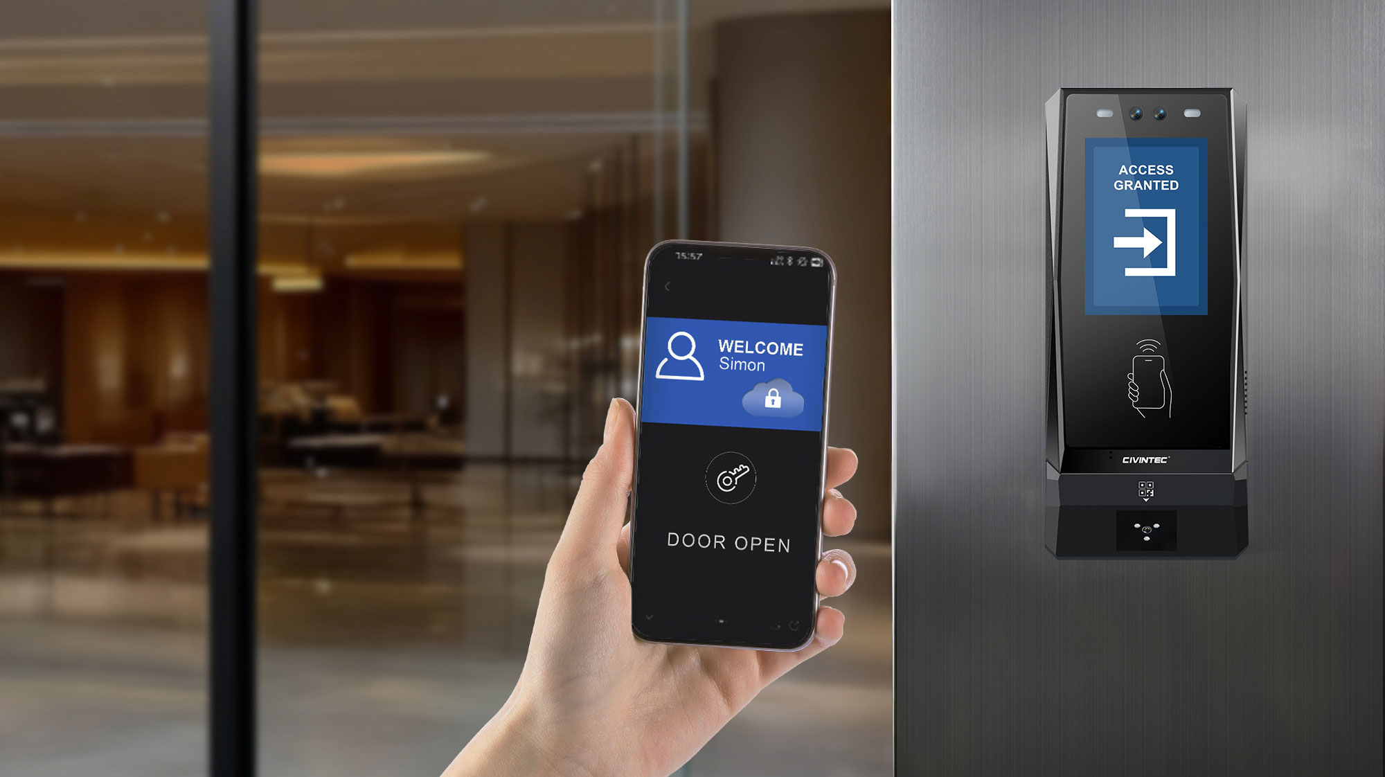 CT9 PRO_ QR code access control_CIVINTEC
