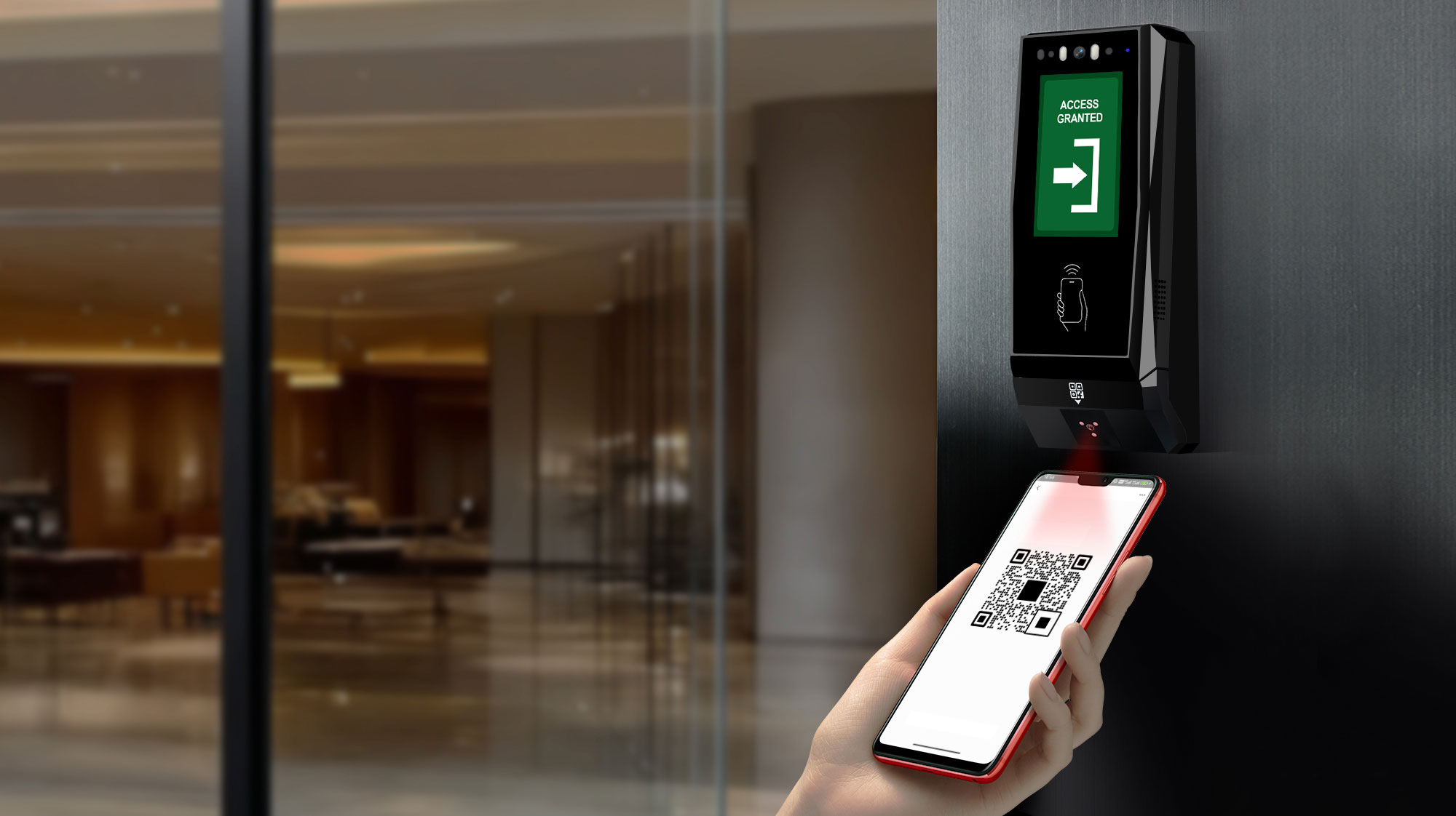 CT9 PRO_ QR code access control_CIVINTEC
