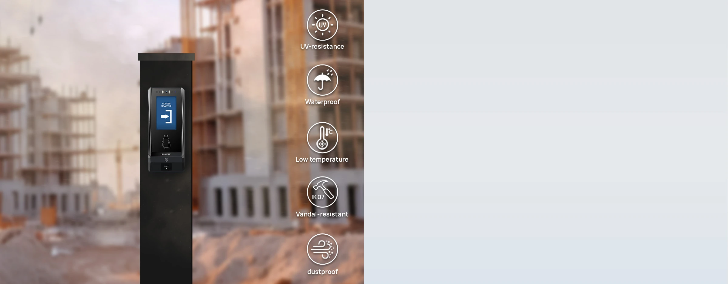 Compact Design with Weather-Resistant Protection