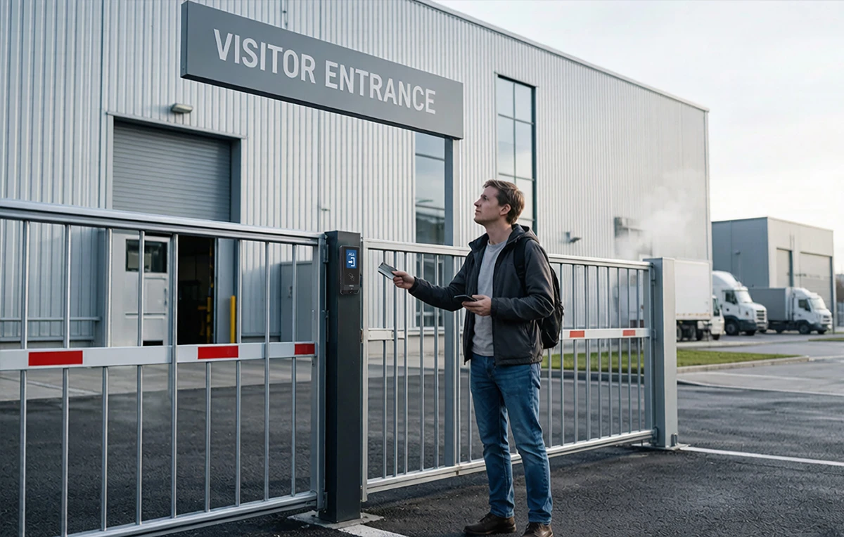 Unattended factory access control for authorized after-hours workers